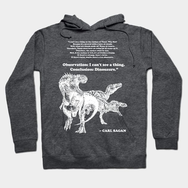 Conclusion: Dinosaurs [White] Hoodie by Karthonic